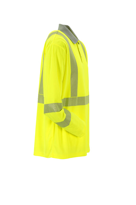 Poloshirt langarm - Unisex - Planam - gelb Planam