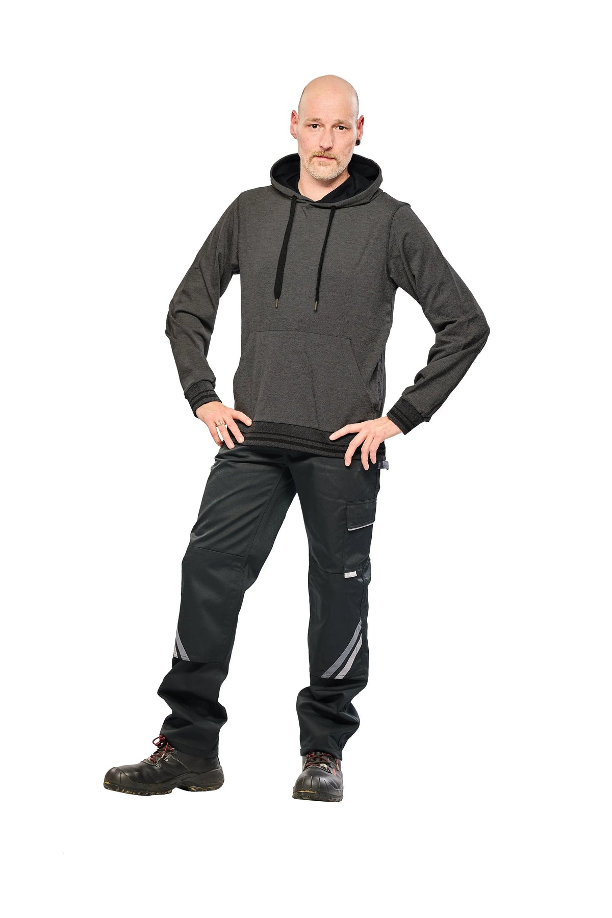 Match Hoodie - Herren - Planam - grau Planam