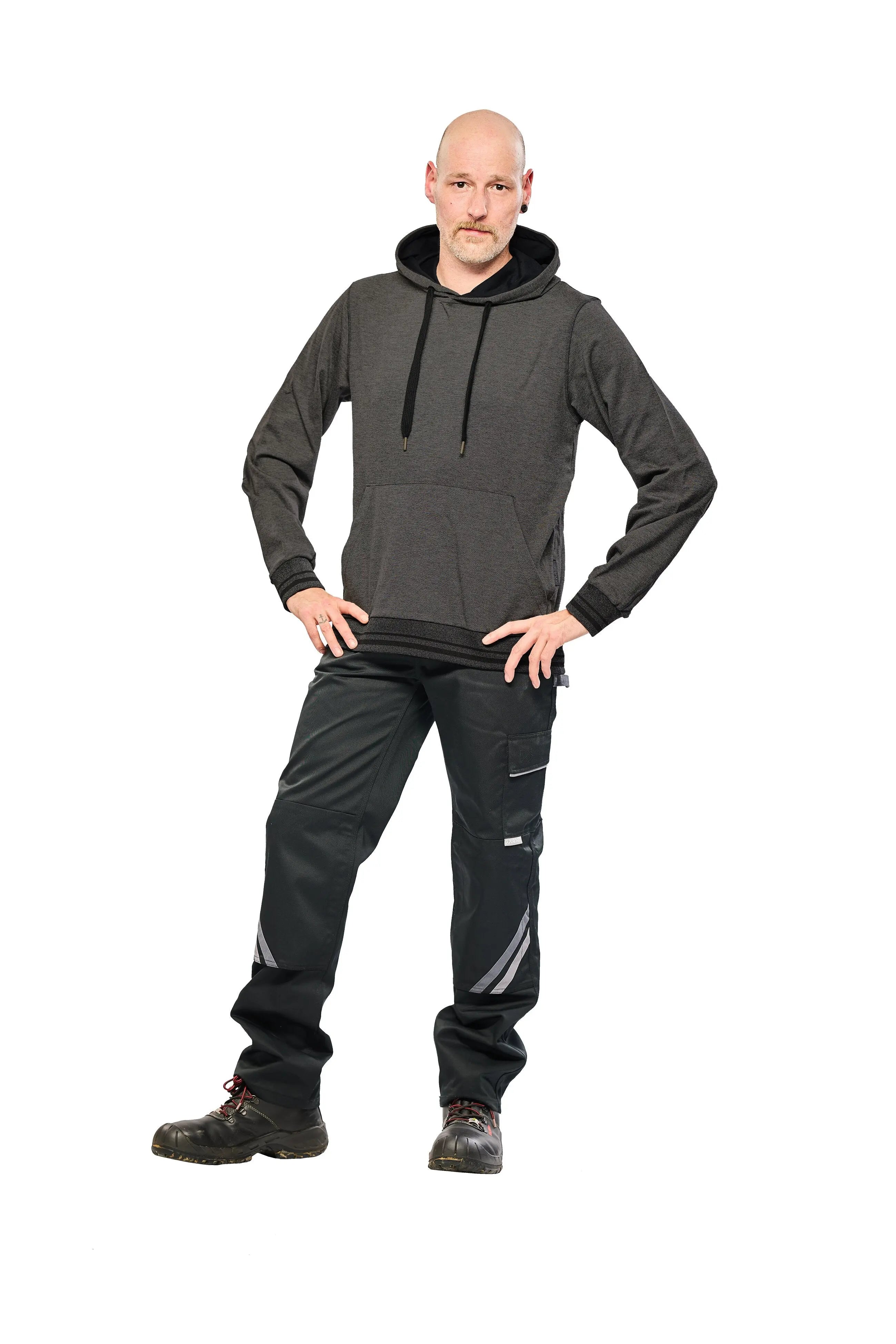Match Hoodie - Herren - Planam - grau Planam