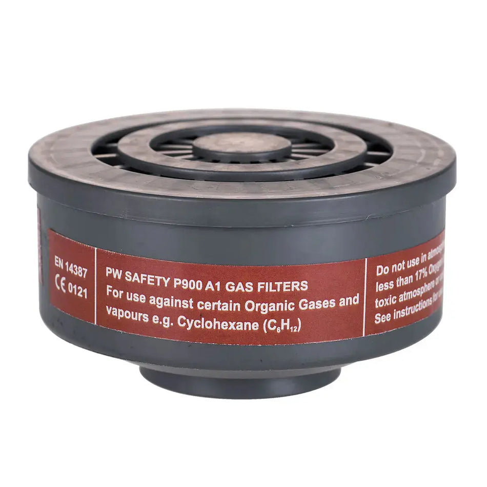 P900 - A1 Gasfilter mit Spezialgewinde (Pk6) Grau Workschutz