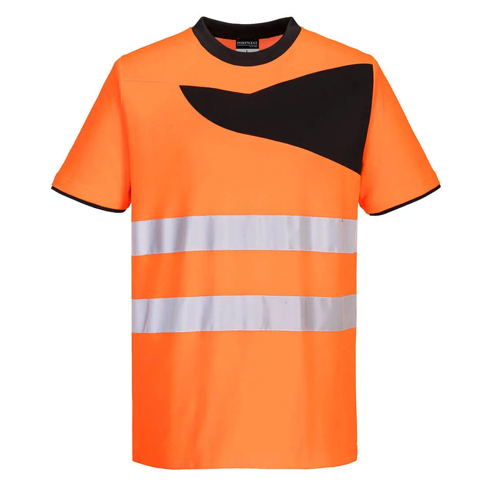 PW2 Warnschutz Cotton Comfort T-Shirt kurzarm  PW213 Workschutz.de