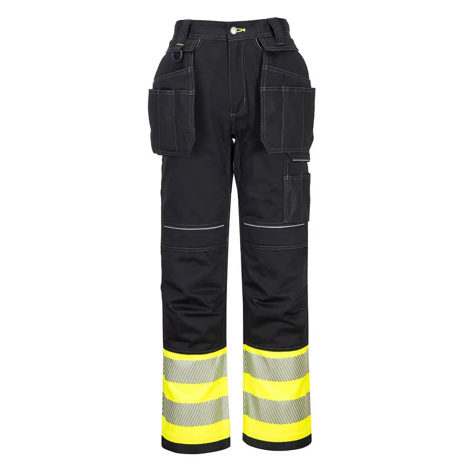 PW3 Warnschutz- Bundhose mit Holstertaschen Klasse 1 PW307 Workschutz.de