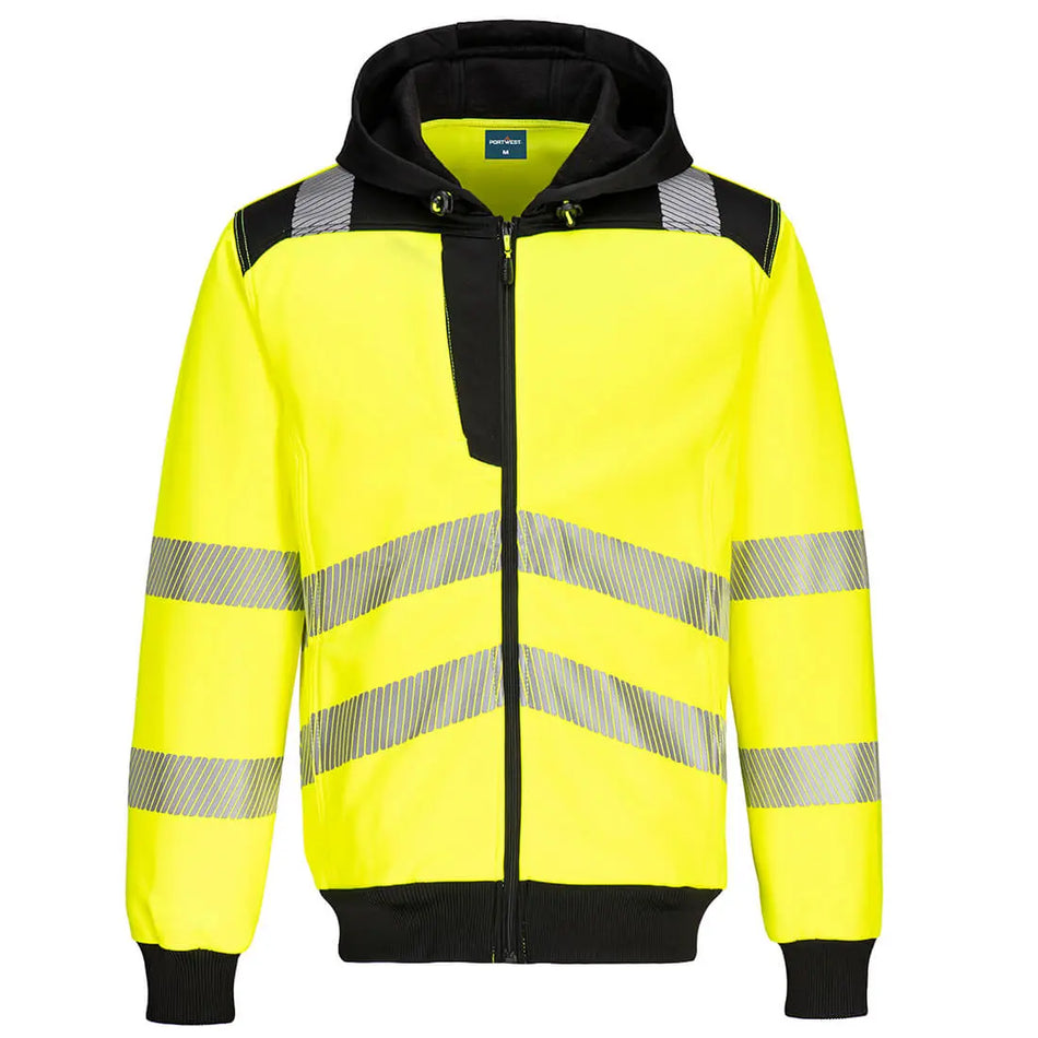 PW3 Warnschutz Kapuzenjacke mit Reißverschluss  PW327 Workschutz.de