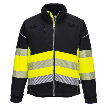 PW3 Warnschutz Softshelljacke Klasse 1 (3L) PW375 Workschutz.de