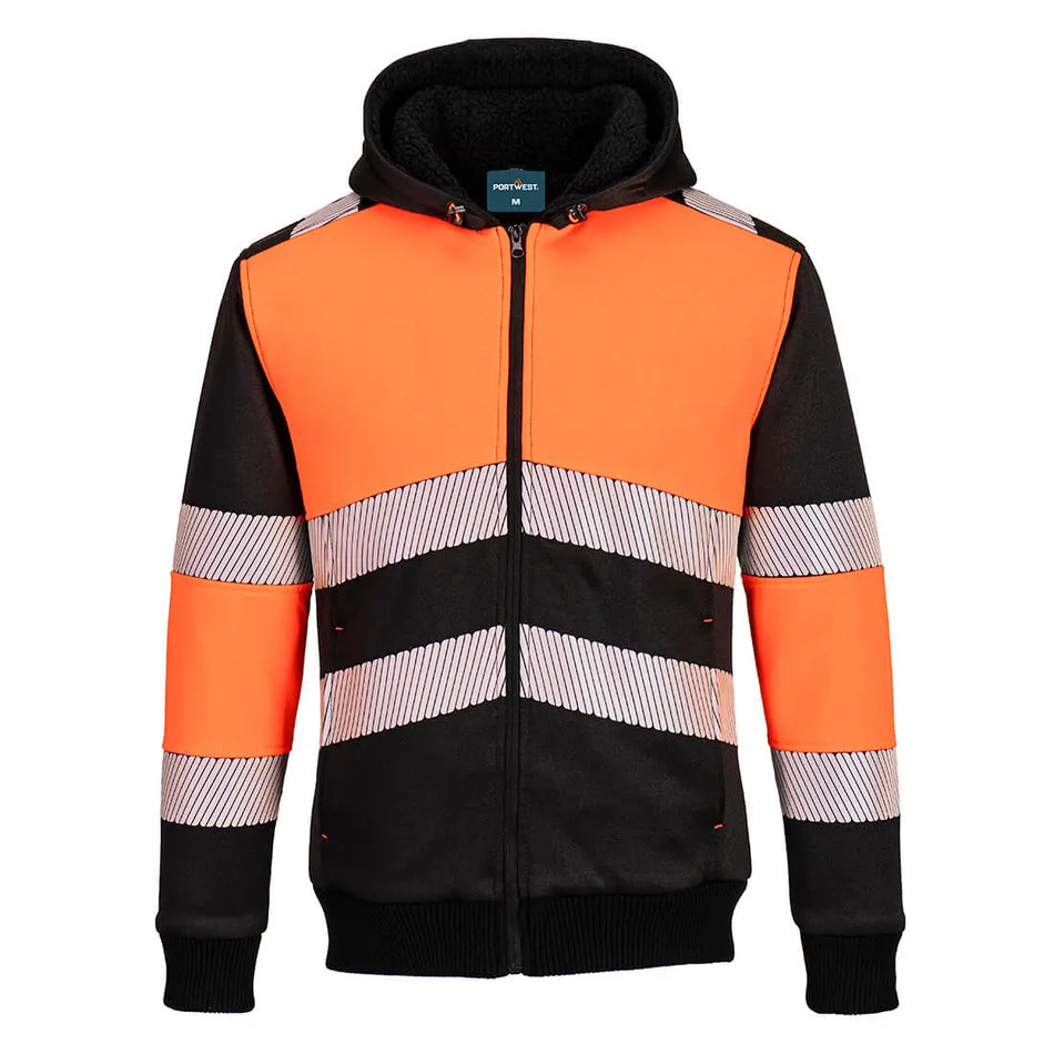 PW3 Winter- Kapuzenjacke mit Reißverschluss Klasse 1 PW377 Workschutz.de
