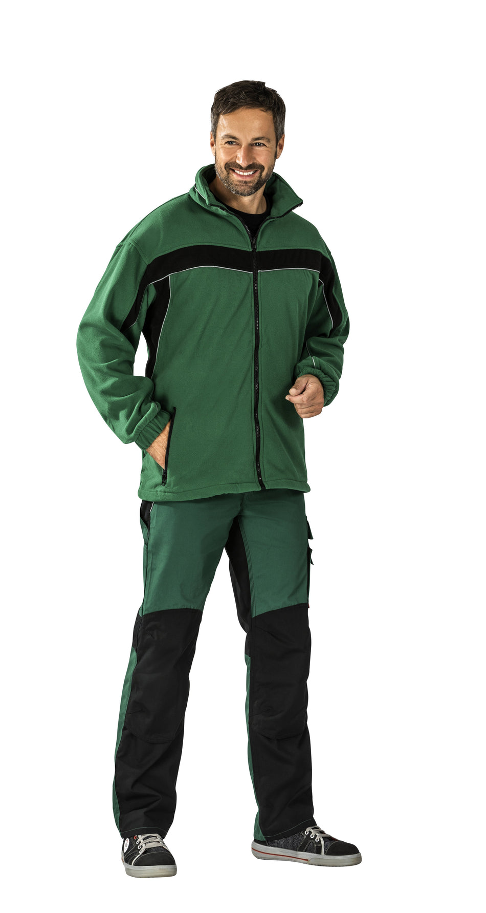 Fleecejacke - Herren - Planam - grün