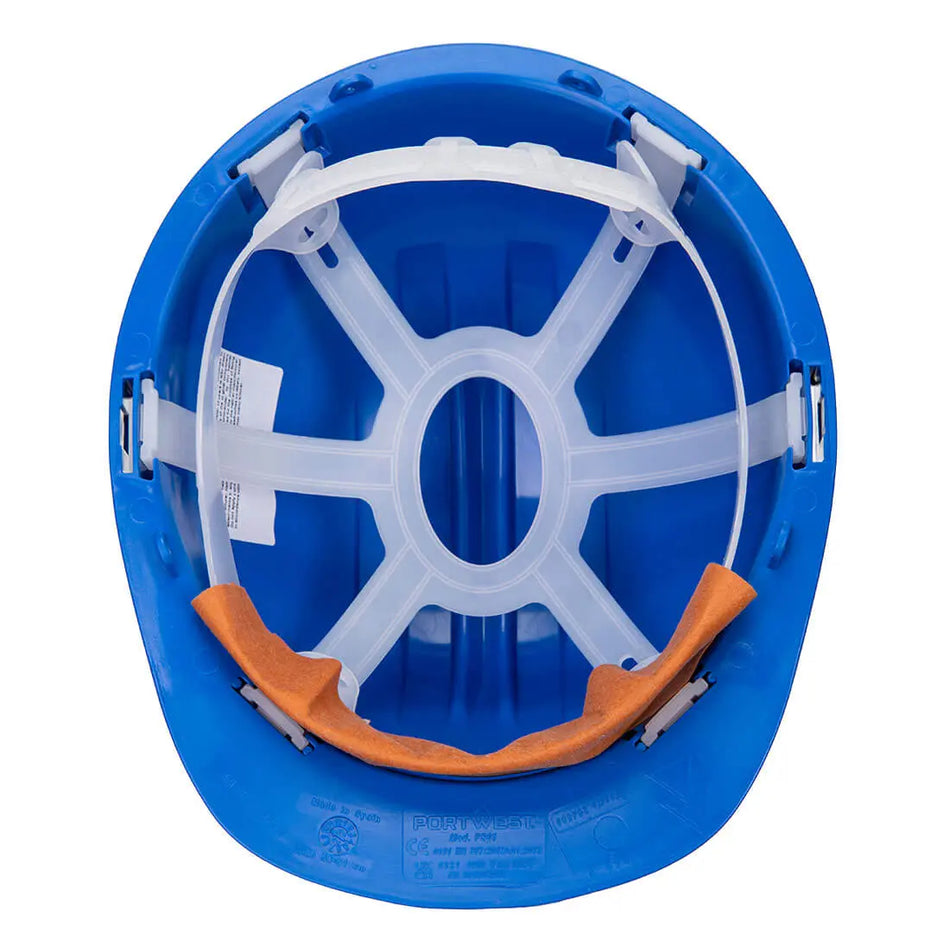 Portwest Arbeitssicherheits Schutzhelm Helm PS61 Royalblau Workschutz