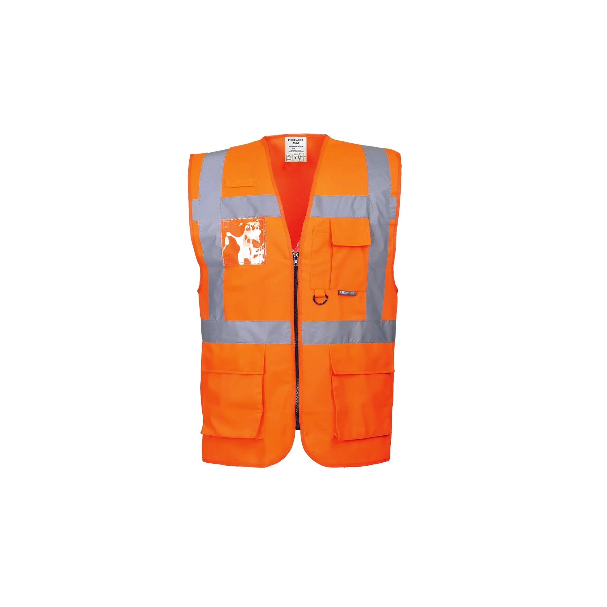 Portwest Warnschutzweste Profi Sicherheitsweste Warnweste Executive S476 Orange - Workschutz.de