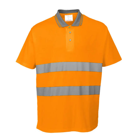 Warnschutz Cotton Comfort Poloshirt kurzarm  S171 Workschutz.de