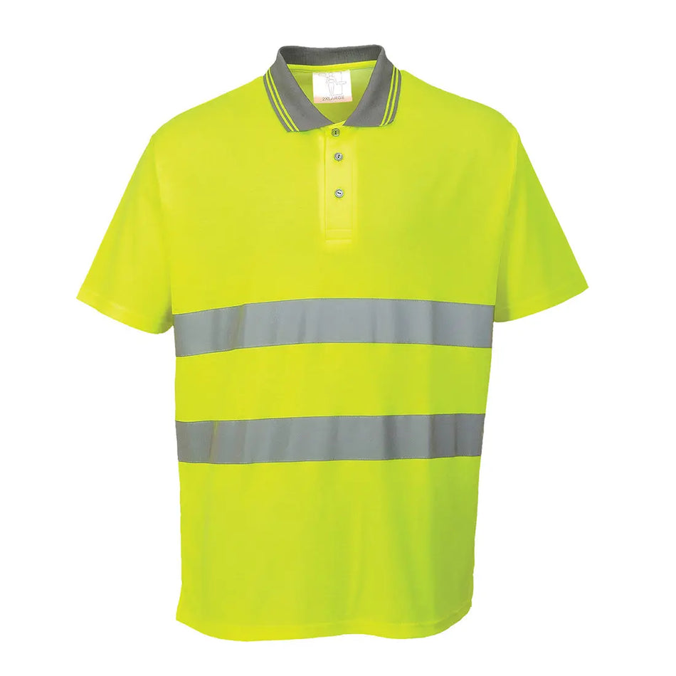 Warnschutz Cotton Comfort Poloshirt kurzarm  S171 Workschutz.de