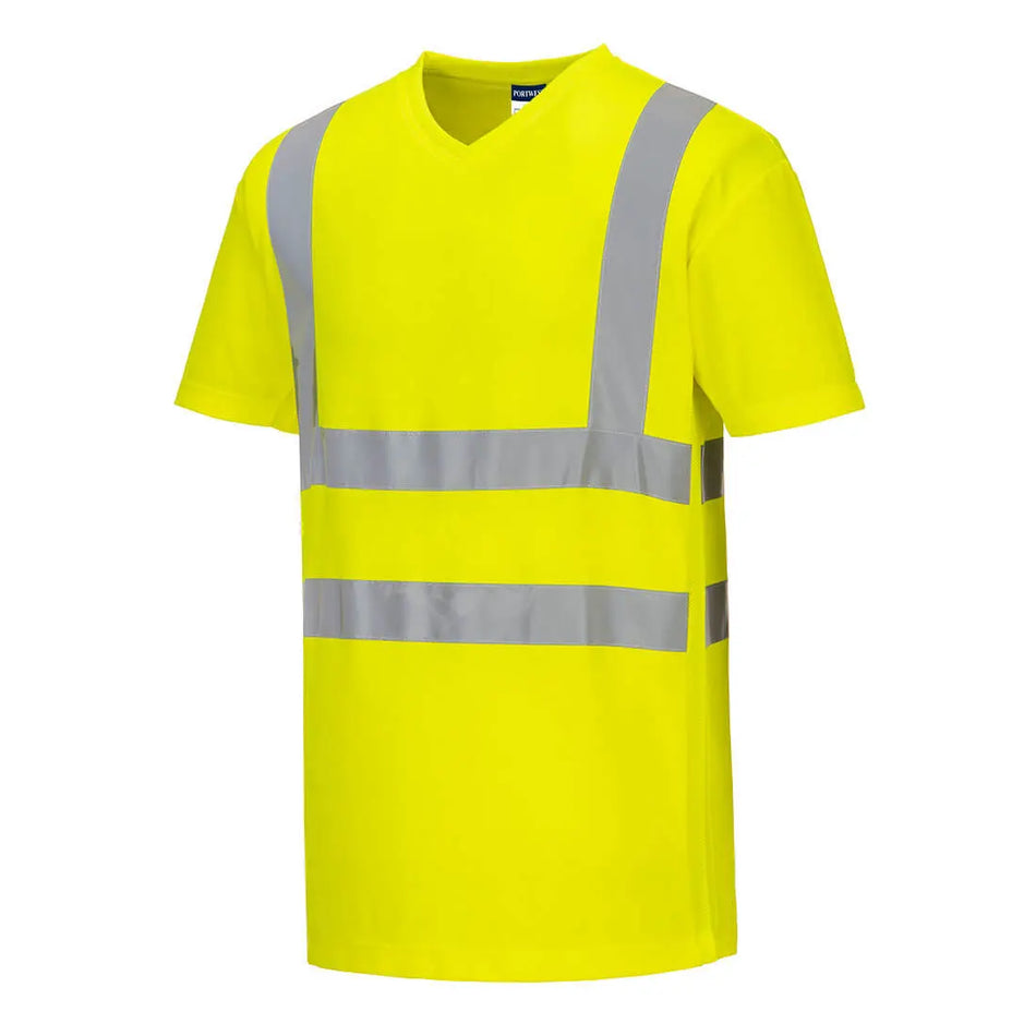 Warnschutz Cotton Comfort T-Shirt mit MeshAir Einsatz kurzarm  S179 Workschutz.de