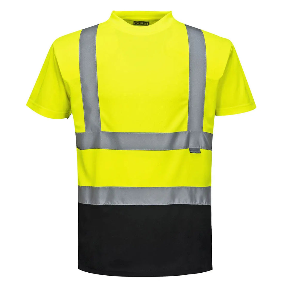 Warnschutz Kontrast T-Shirt kurzarm  S378 Workschutz.de