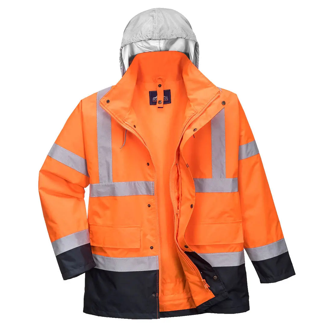 Warnschutz 4-in-1 Kontrast Verkehrsjacke  S471 Workschutz.de