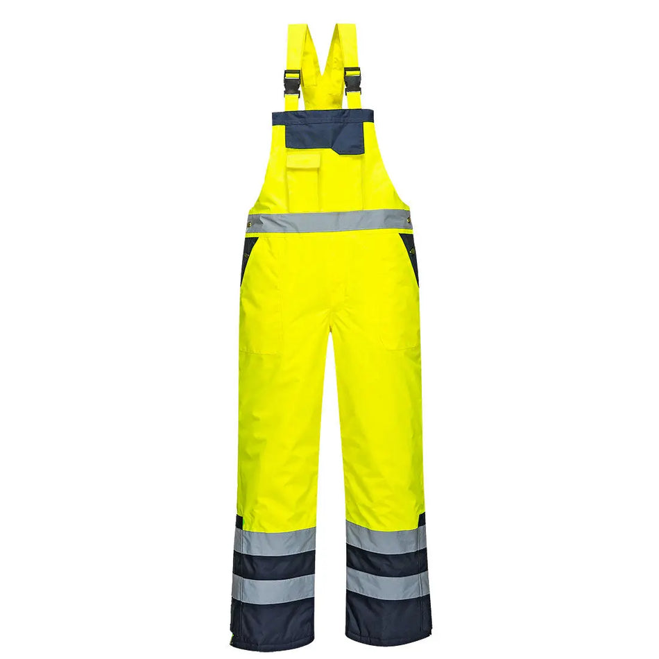 Warnschutz Kontrast Winter Latzhose S489 Workschutz.de