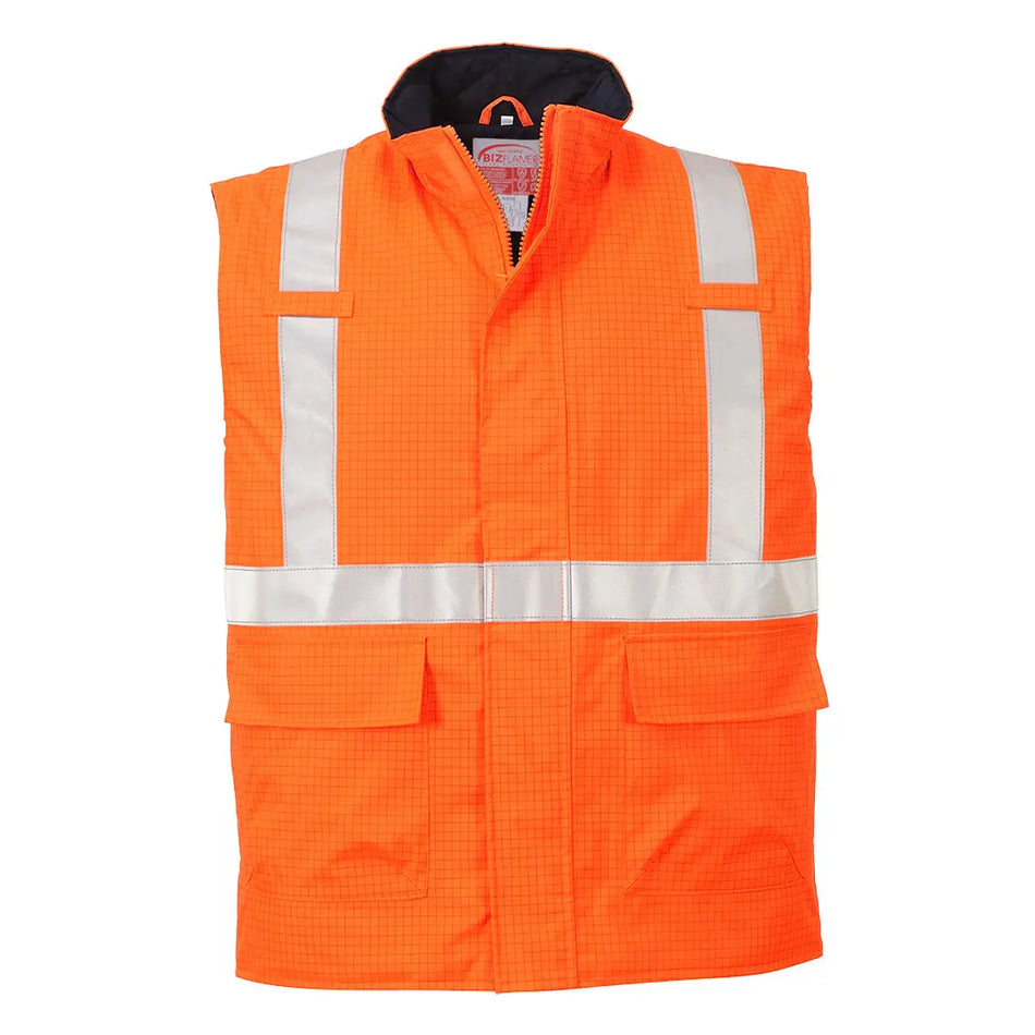 Bizflame Rain Warnschutz Multinorm Winterweste antistatisch S776 Workschutz.de