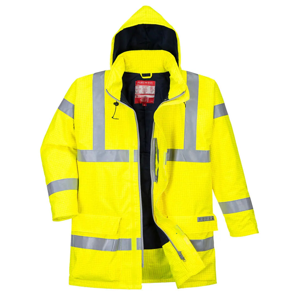 Bizflame Rain Warnschutz Multinorm Jacke antistatisch S778 Workschutz.de