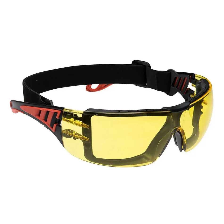 Schutzbrille Sicherheitsbrille Tech Look Plus Bernsteinfarben PS11 Workschutz