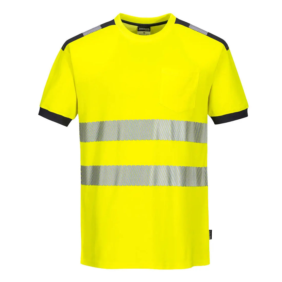 PW3 Warnschutz Cotton Comfort T-Shirt kurzarm  T181 Workschutz.de