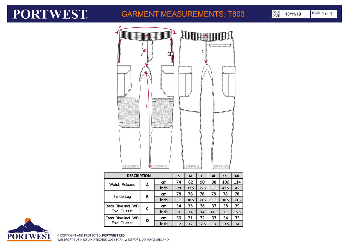 KX3 Flexi Bundhose T803 Workschutz.de