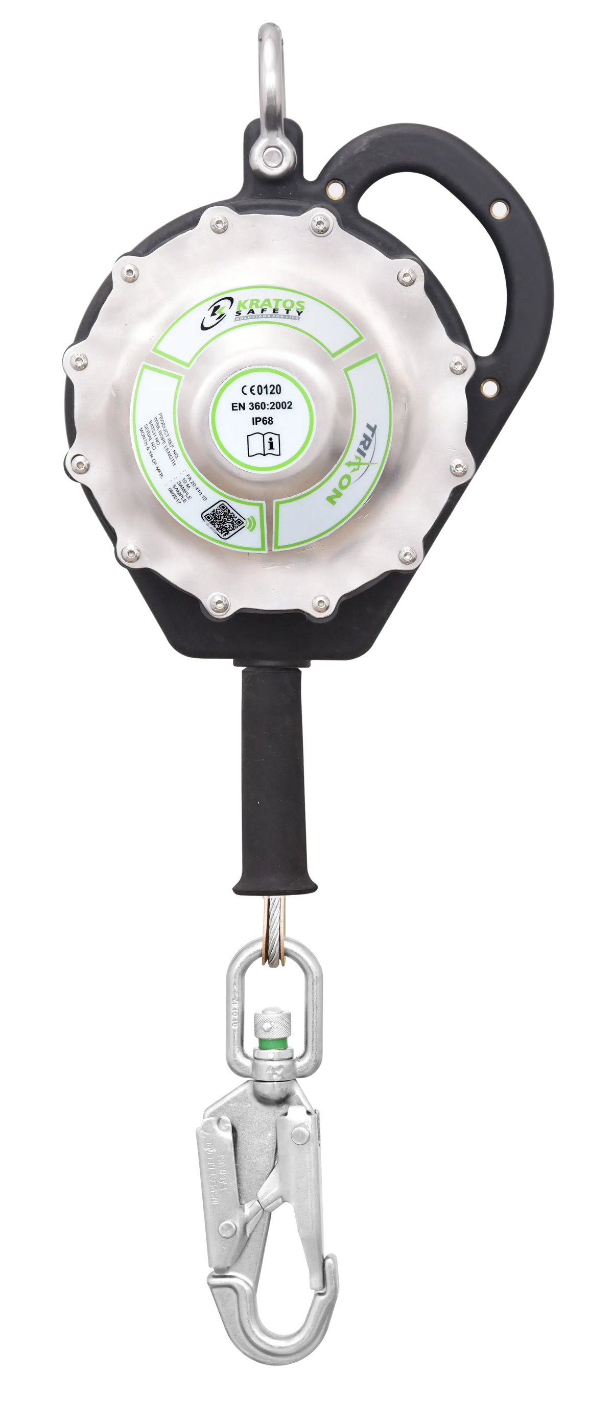 TRITON, dicht Höhensicherungsgerät mit automatischem Rückzug, Edelstahldrahtseil10 m