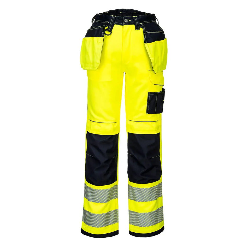 Warnschutz Arbeitsbundhose mit Holstertaschen PW3 T501 Workschutz.de