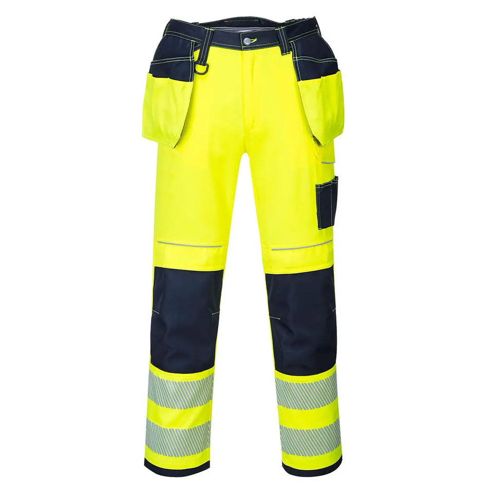 Warnschutz Arbeitsbundhose mit Holstertaschen PW3 T501 Workschutz.de