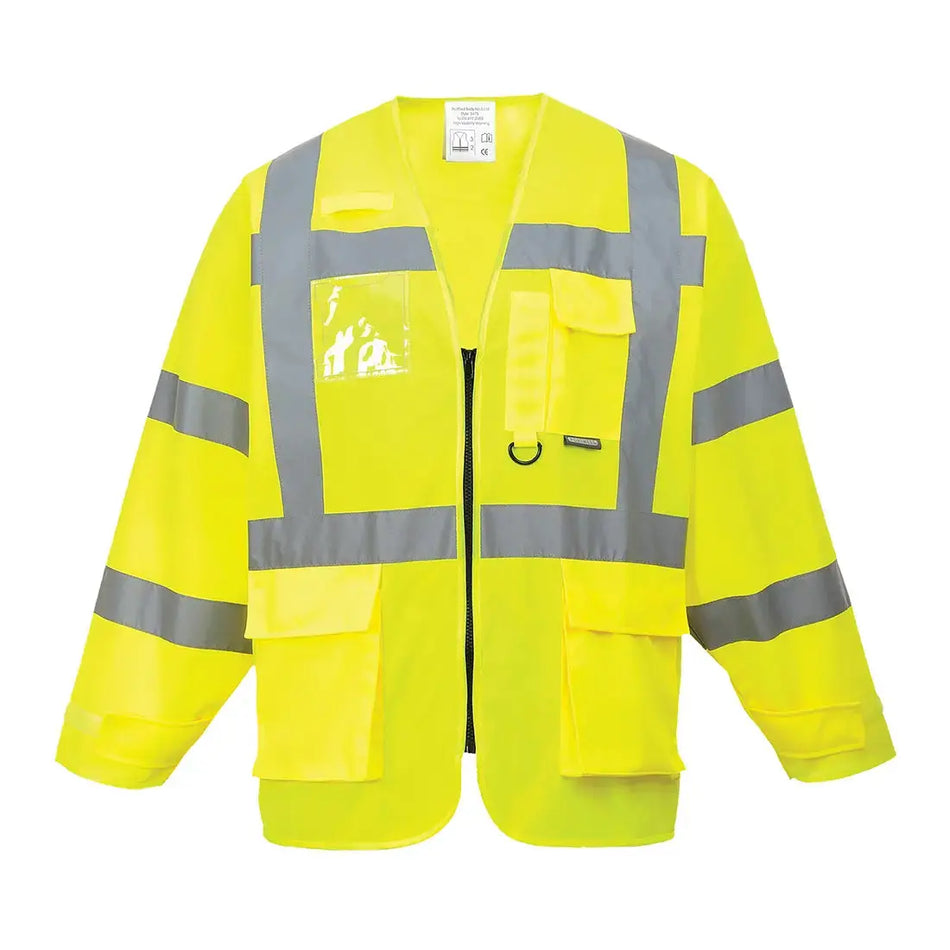 Warnschutz Exekutiv Jacke Gelb Portwest S475 Workschutz