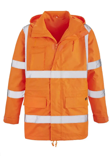 Warnschutz Regenjacke Barrie leuchtorange texxor 4102 Workschutz