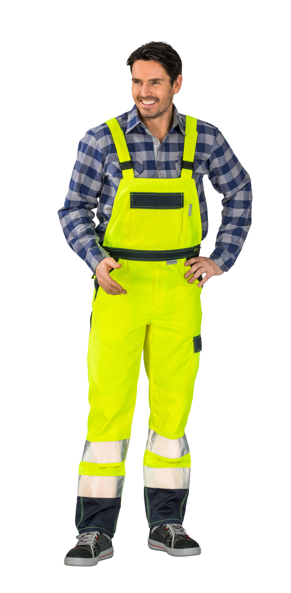 Latzhose 2-farbig - Herren - Planam - gelb