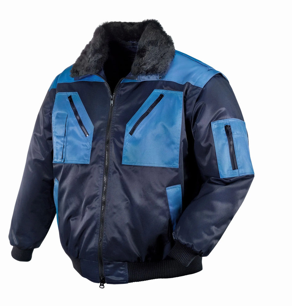 teXXor Pilotjacke „OSLO“ Arbeitsjacke Berufskleidung Winterjacke marine/kornblau 4173