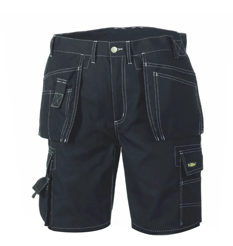 teXXor Arbeitshose Canvas (270 g/m²) Arbeits-Shorts BERMUDA workwear shorts schwarz 4341
