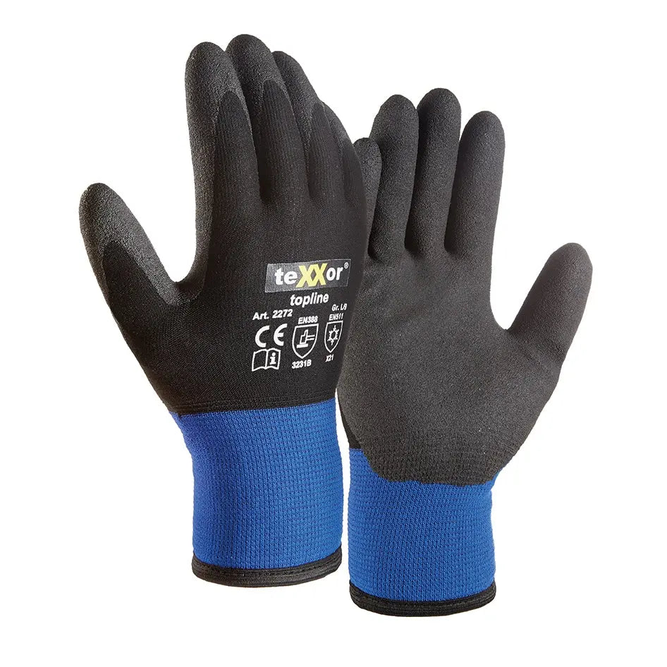 Winterhandschuhe texxor blau/ schwarz 2272 Workschutz.de