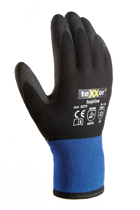 Winterhandschuhe texxor blau/ schwarz 2272 Workschutz.de