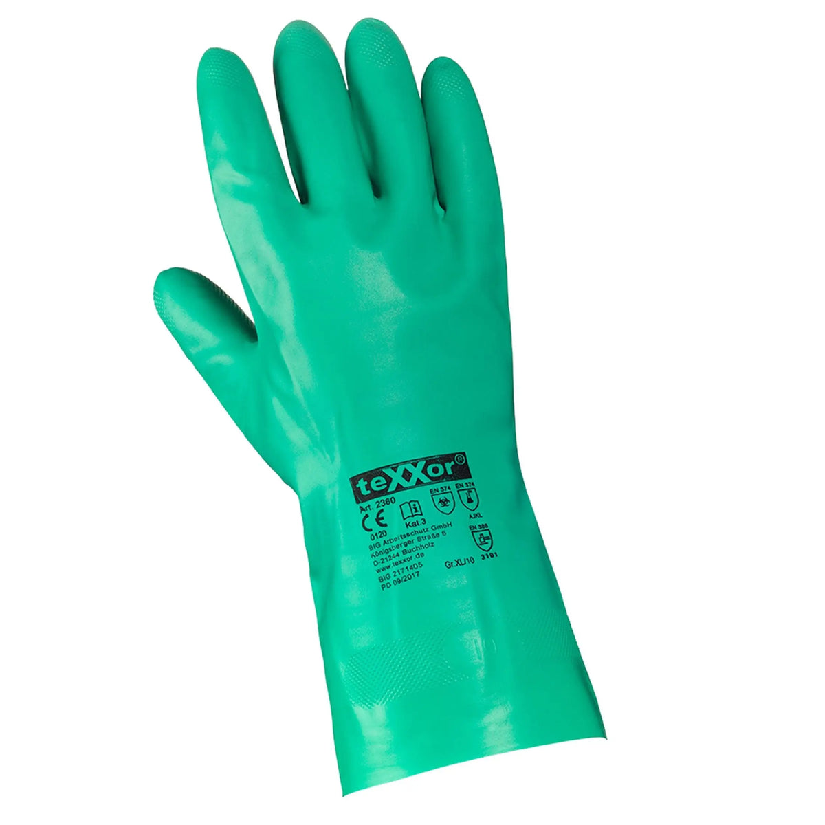 teXXor Chemikalienschutz-Handschuhe NITRIL Arbeisthandschuhe 2360 - Workschutz.de