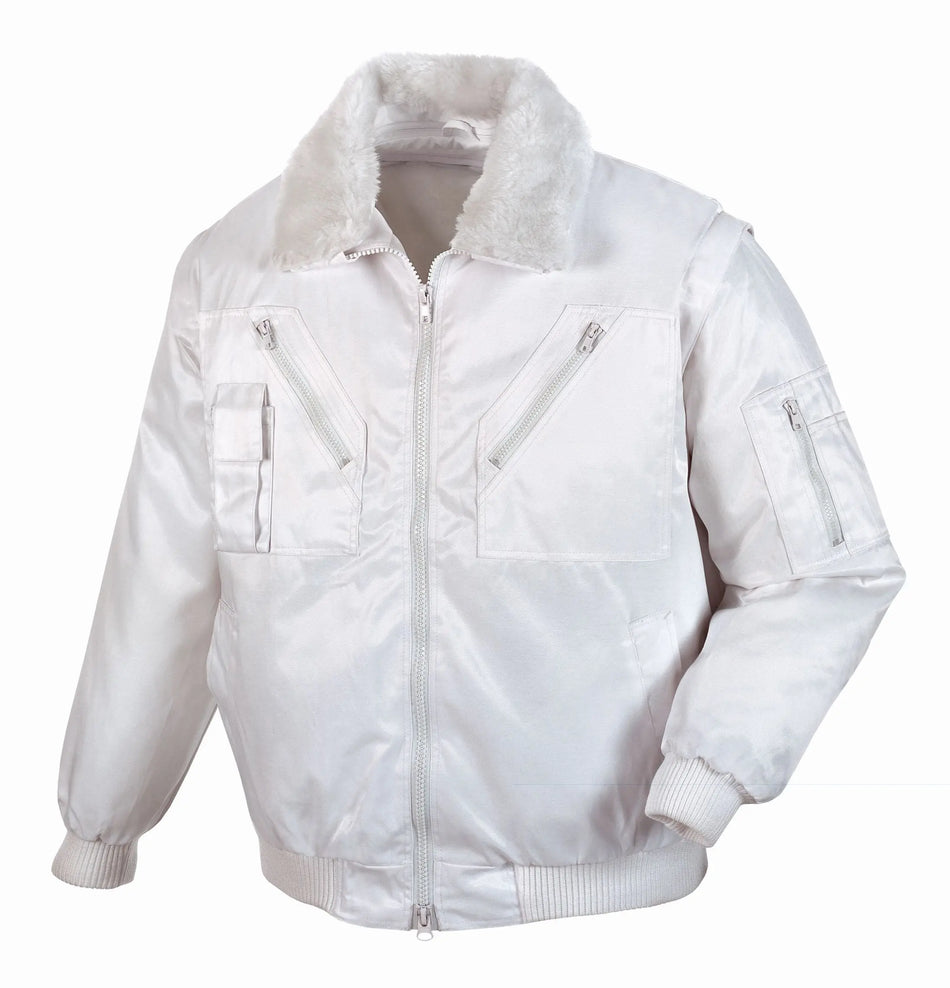 teXXor Pilotjacke „OSLO“ Arbeitsjacke Berufskleidung Winterjacke Malerjacke Farbe Weiß 4175