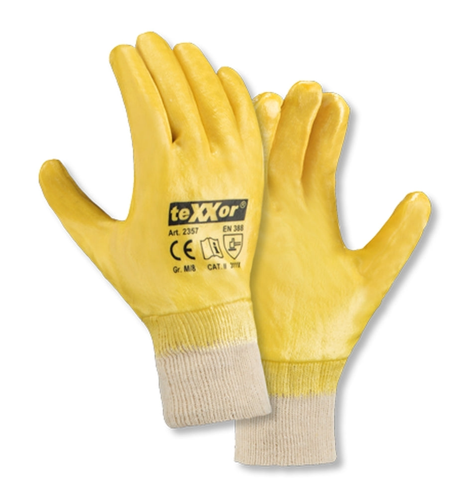 teXXor® Nitril-Handschuhe STRICKBUND 2357