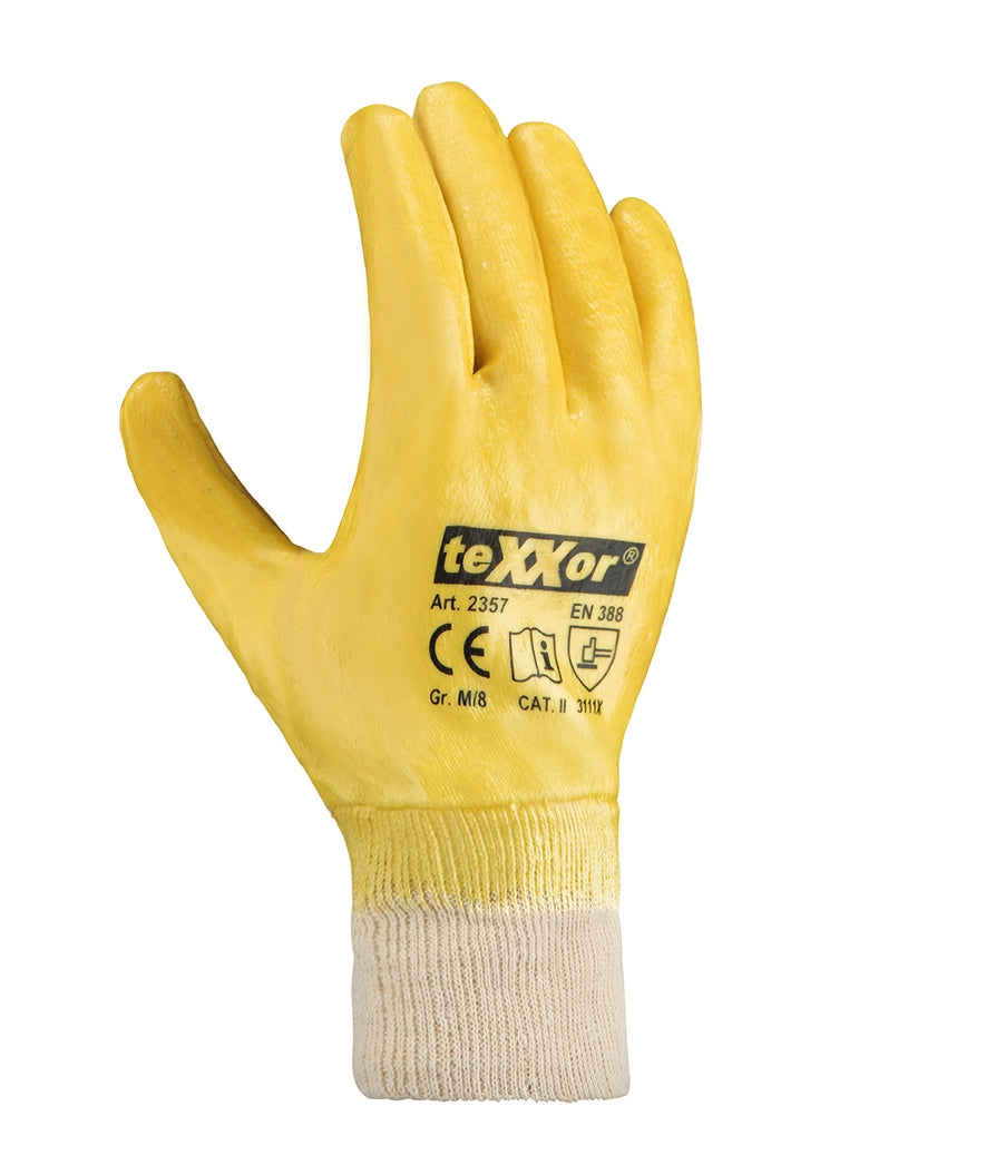 teXXor® Nitril-Handschuhe STRICKBUND 2357