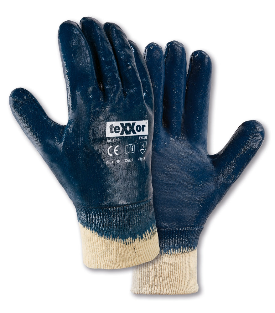 teXXor® Nitril-Handschuhe STRICKBUND 